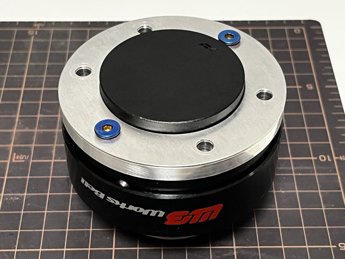 フラットホーンボタン（MOMO用）ですが、ラフィックス2にて取り付け