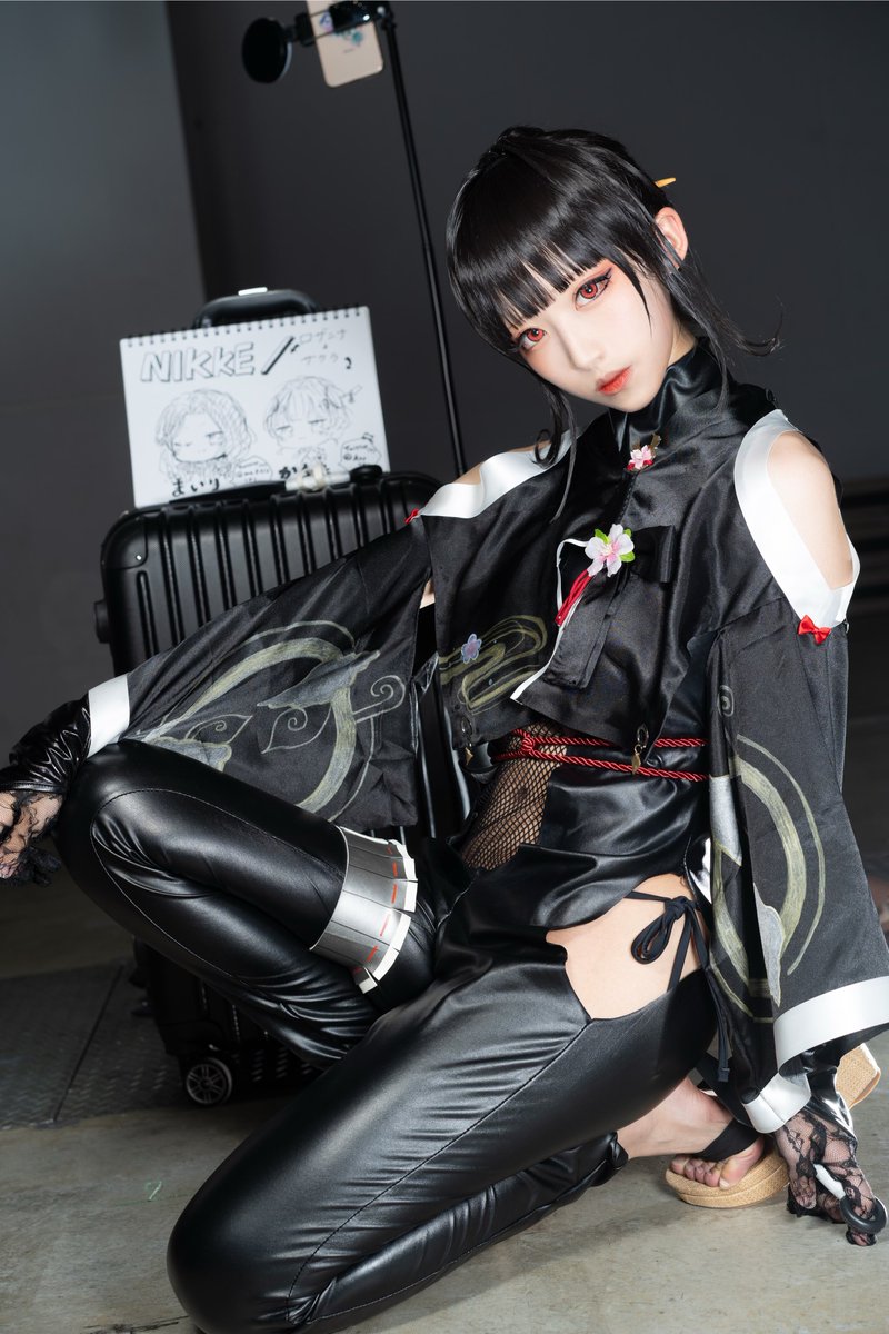 ◤ Cosplay🥀 ◢ 『 勝利の女神：NIKKE 』 サクラ “ 黒夜密行