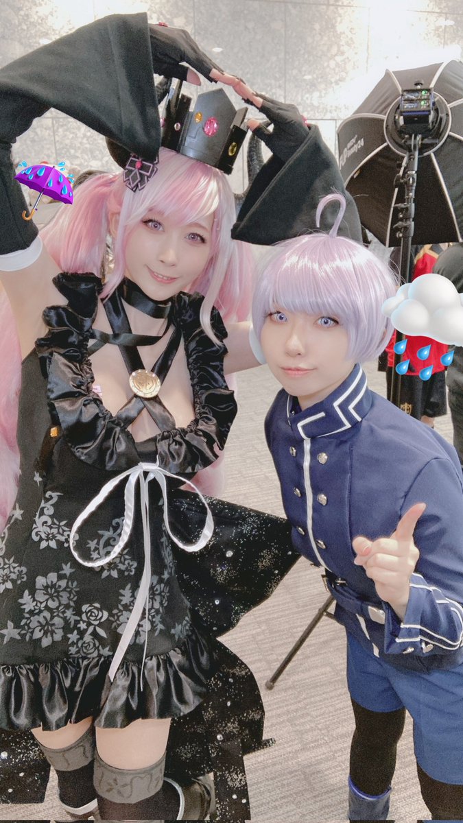 レインコード初コスしてきた〜!!死に神ちゃん!!衣装もウィッグも頑張っ