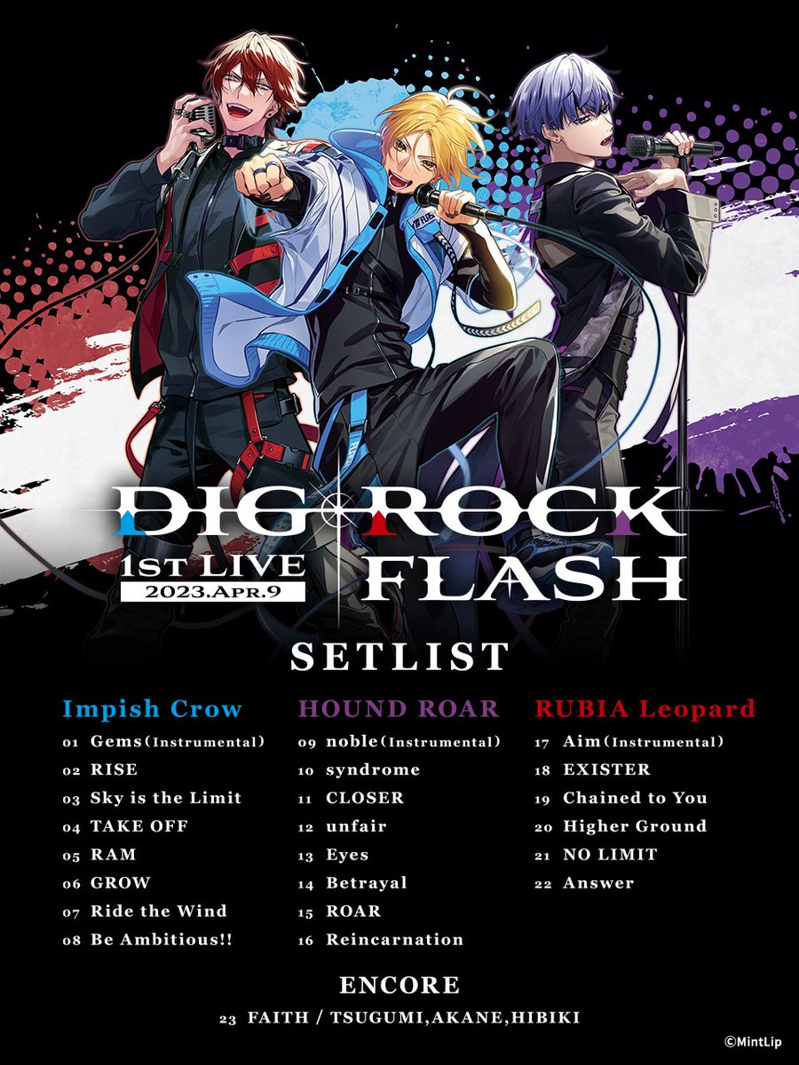◤◢◤◢◤◢◤◢◤◢ 2023年4月9日（日） DIG-ROCK 1st LIVE セット