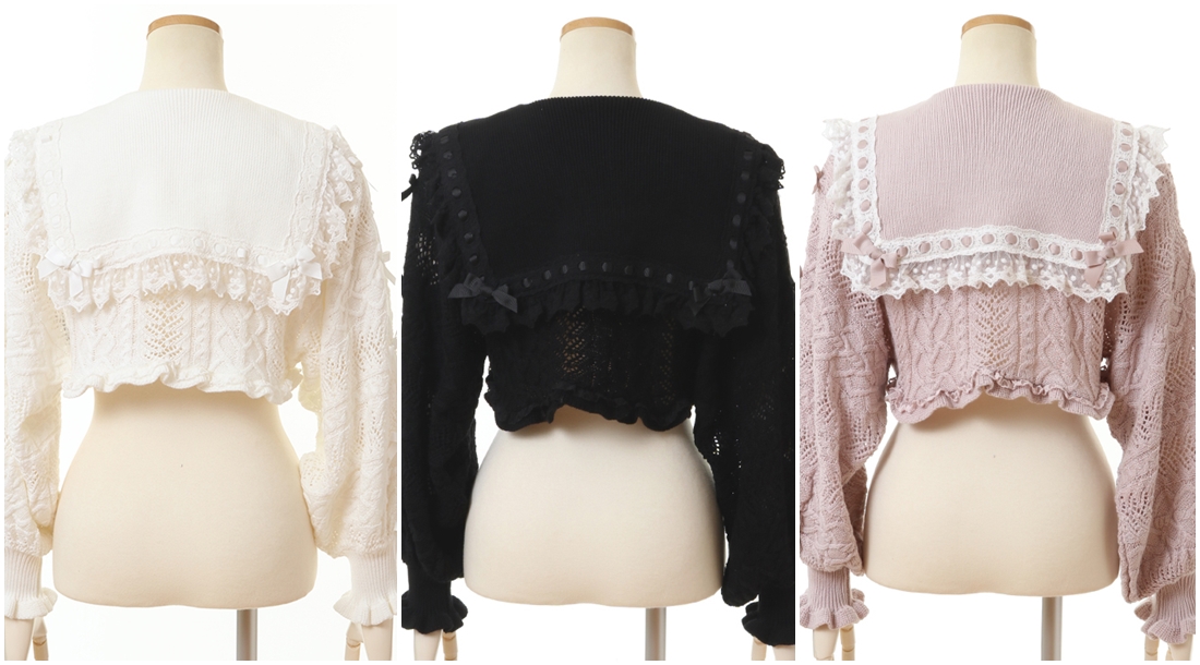 ♡ New Arrival ♡ 5/19(Fri) 店頭発売✨ クロップド透かしセーラー