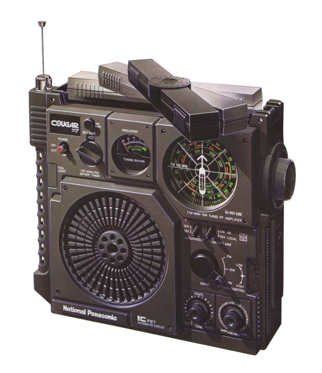 National Panasonic COUGAR No.7 ラジオ National Panasonic COUGAR NO