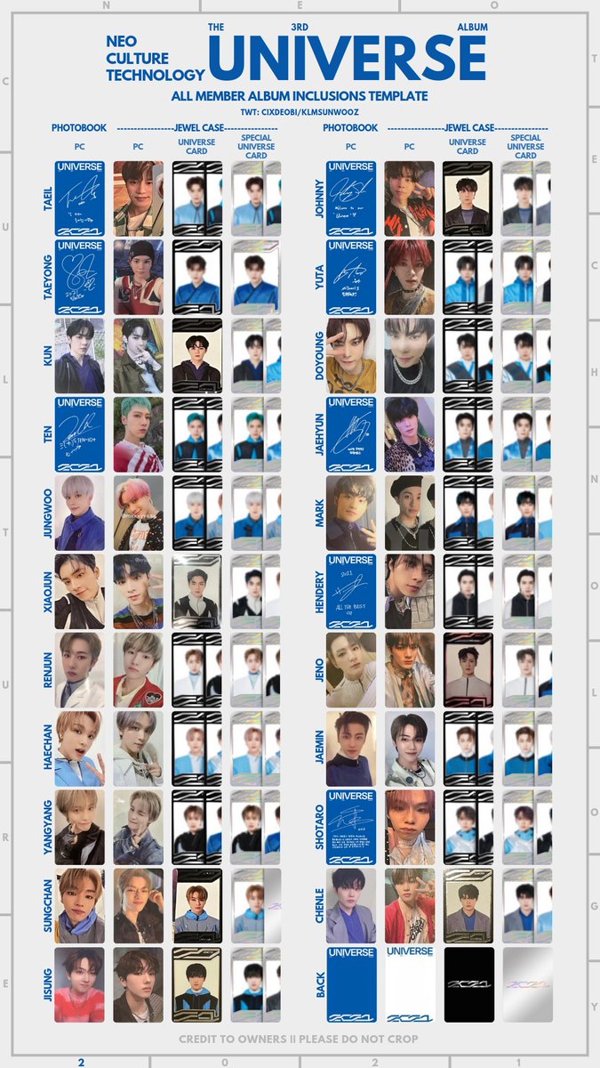 update: 엔시티 2021 포카 리스트 교환 NCT 2021 [UNIVERSE] OT21 ALL