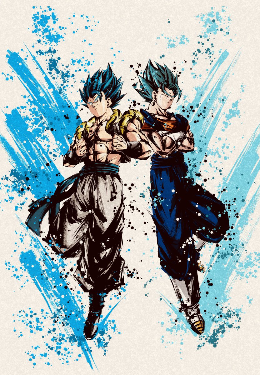 ブルー #ドラゴンボール #墨絵 #イラスト