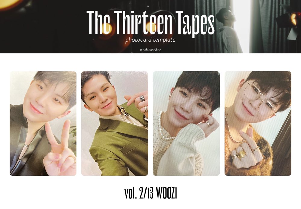 the thirteen tapes (ttt): vol 2/13 – photocard template #WOOZI #우지