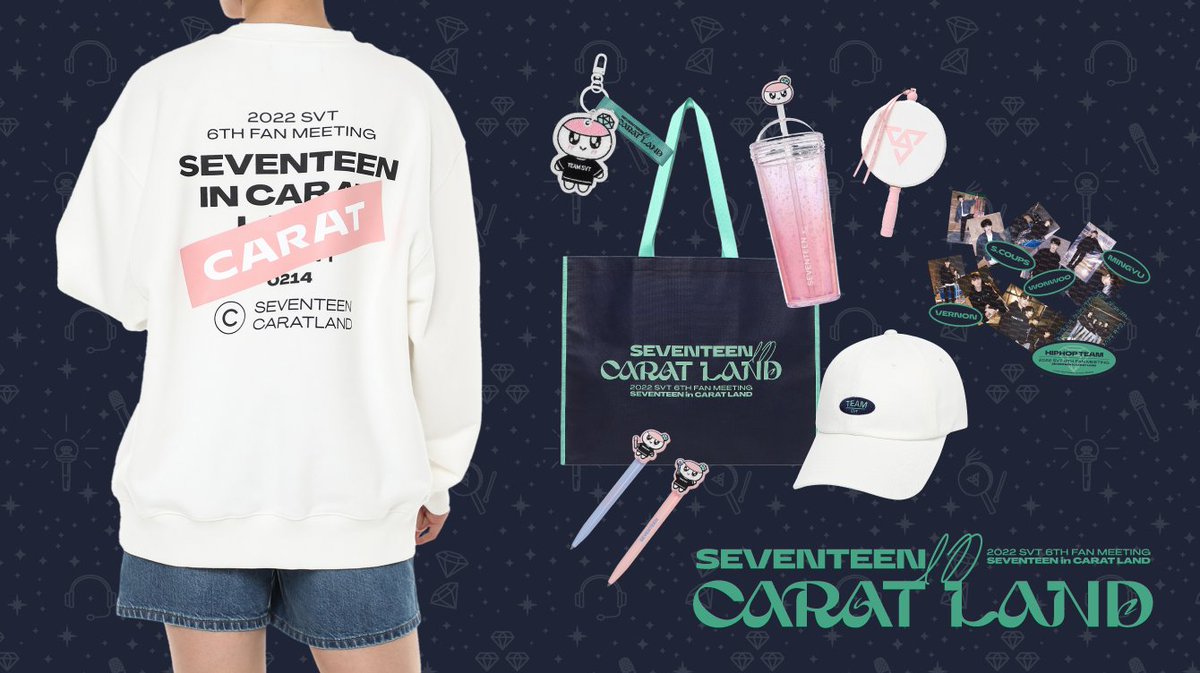 SEVENTEEN CARAT LAND 2022 スウェット seventeen 2025 CARATLAND SWEATSHIRT | eBay