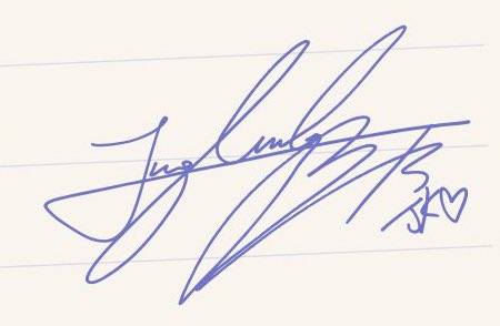 Jungkook's signature over the years. 1. Golden BTS with Korean
