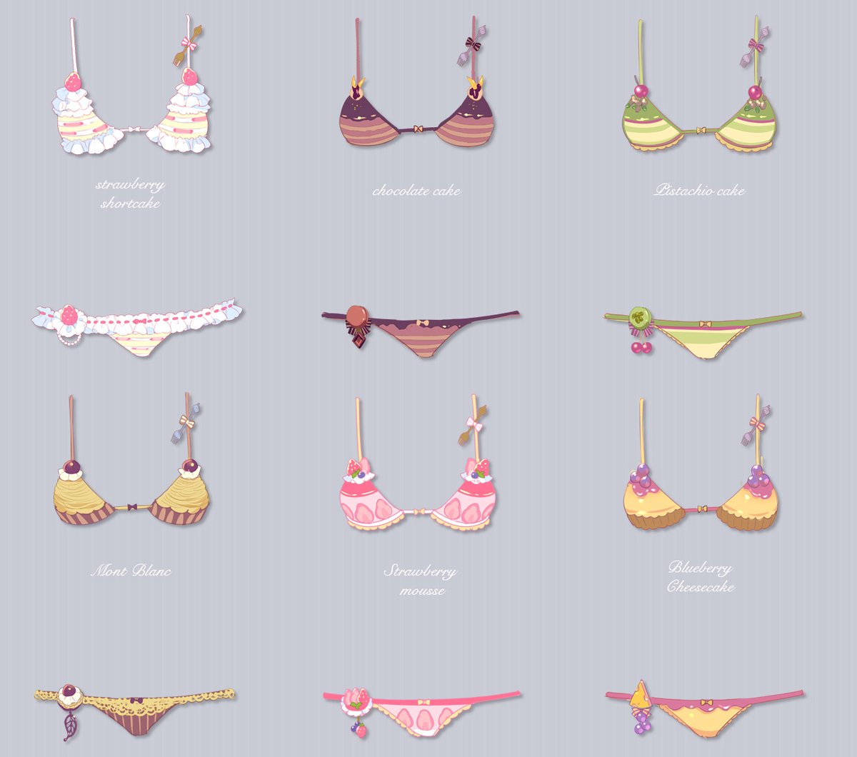 スイーツ下着🍰🎂👙