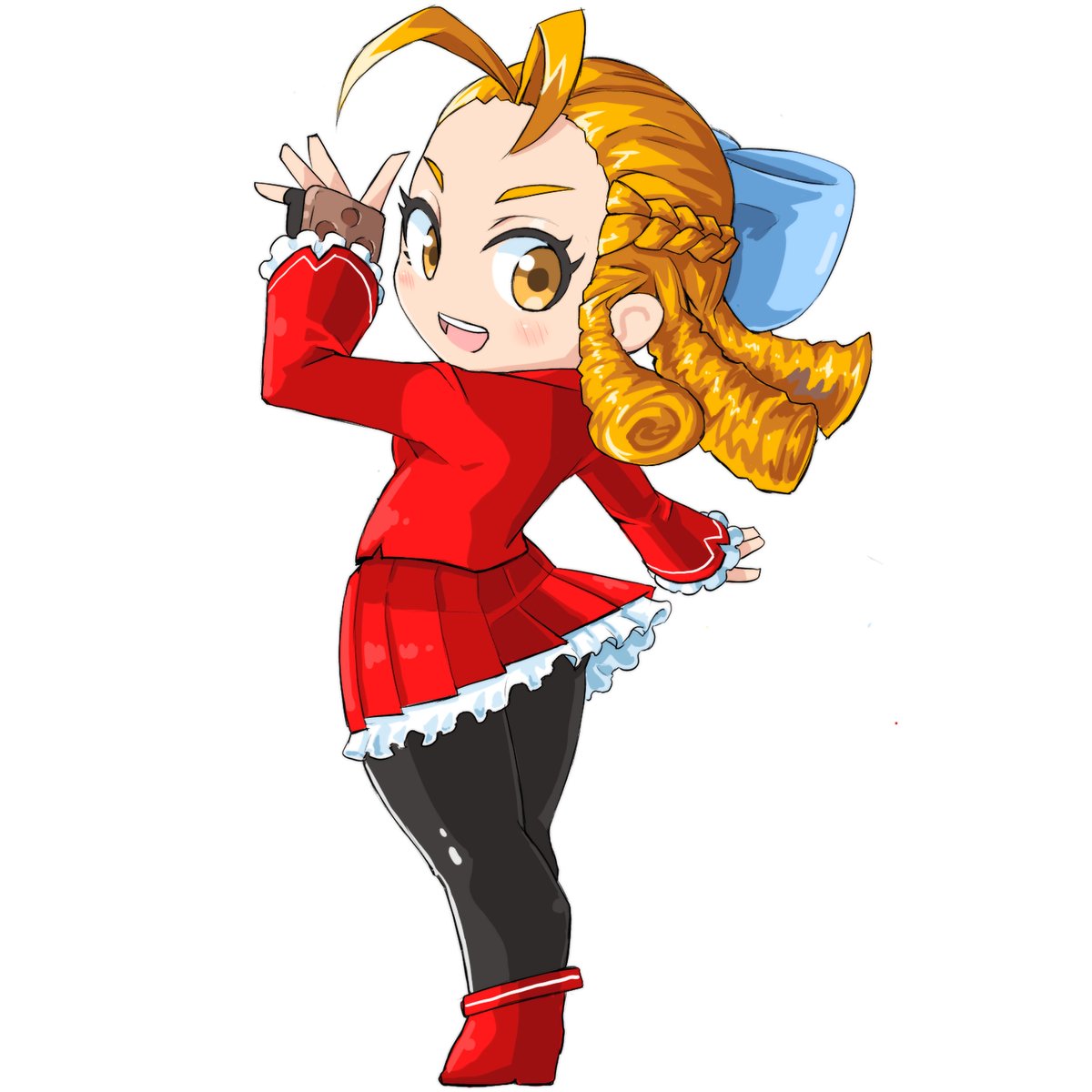 格ゲー落書き描き ストリートファイター5の神月かりんちゃん