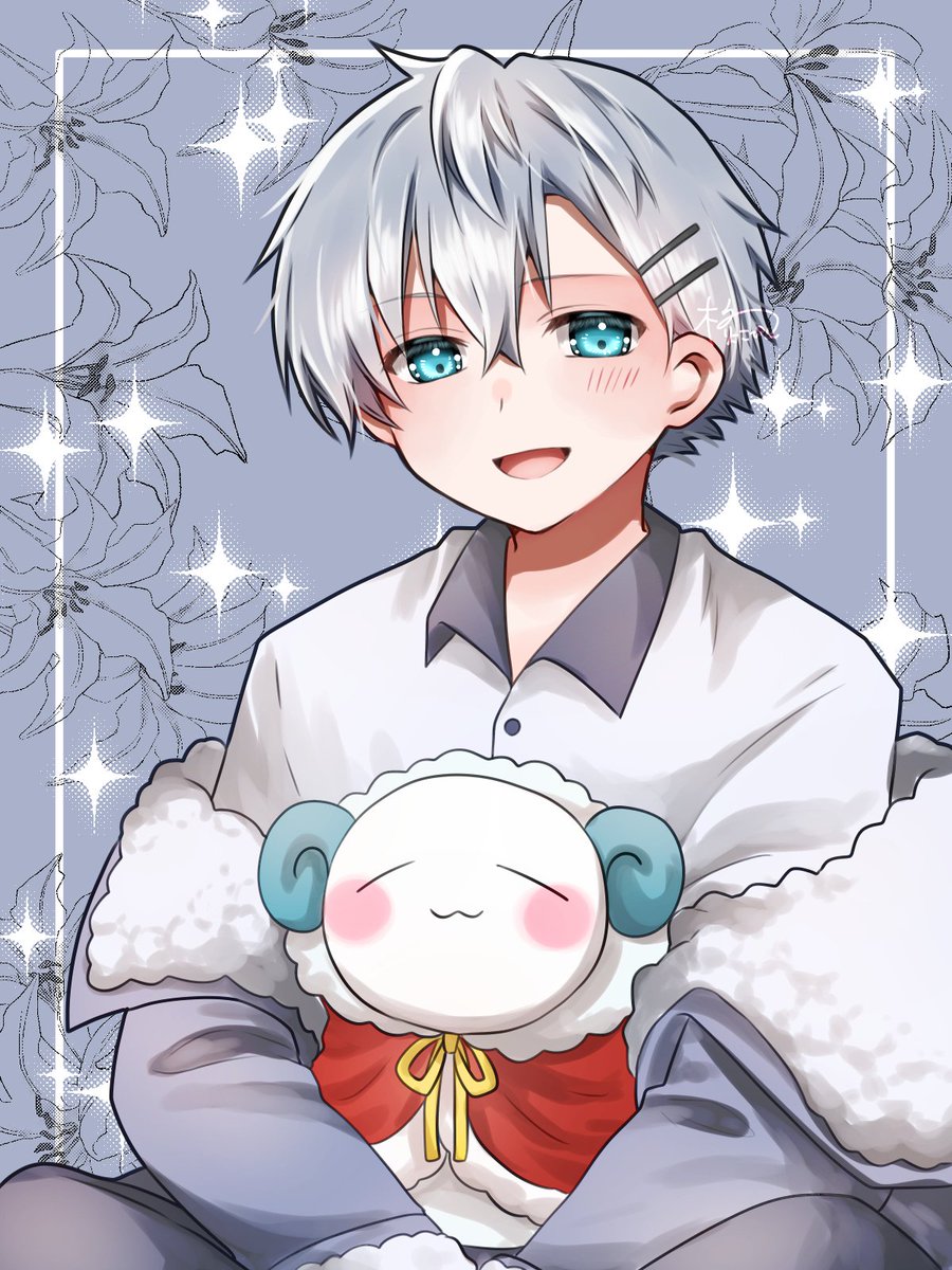 ヒロくん新ビジュ✨ #からぴち #カラフルピーチ素材