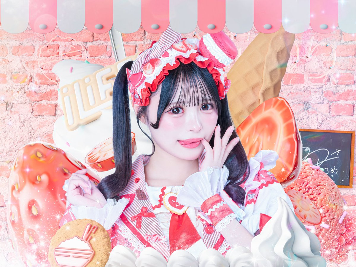 新アー写公開】 ♥心花りり ♡担当カラー 赤 ♥3度の飯よりりりが好き