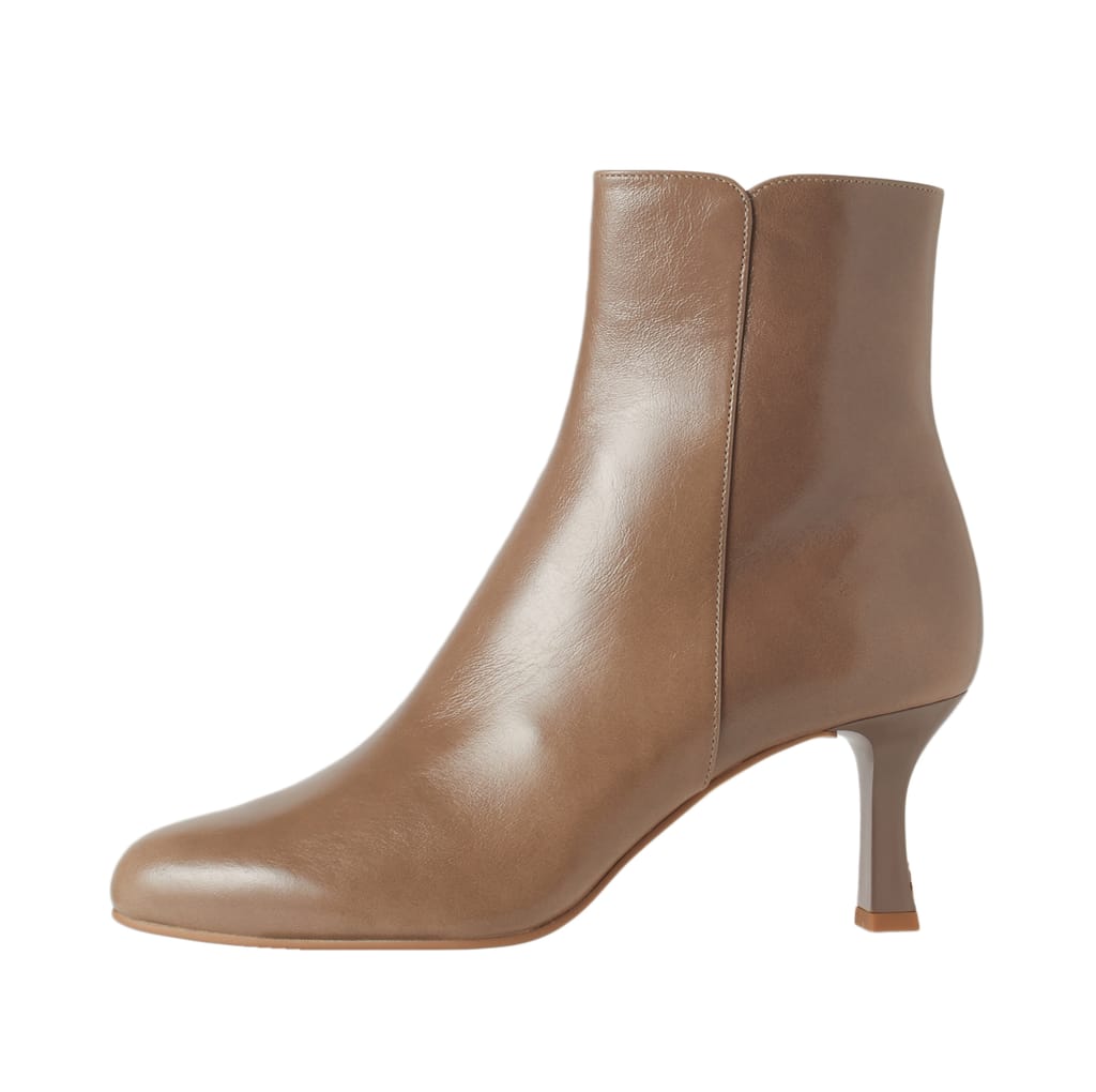 25cm レザー ブーツ サイドジップ 【試着程度】DIANA アイボリー