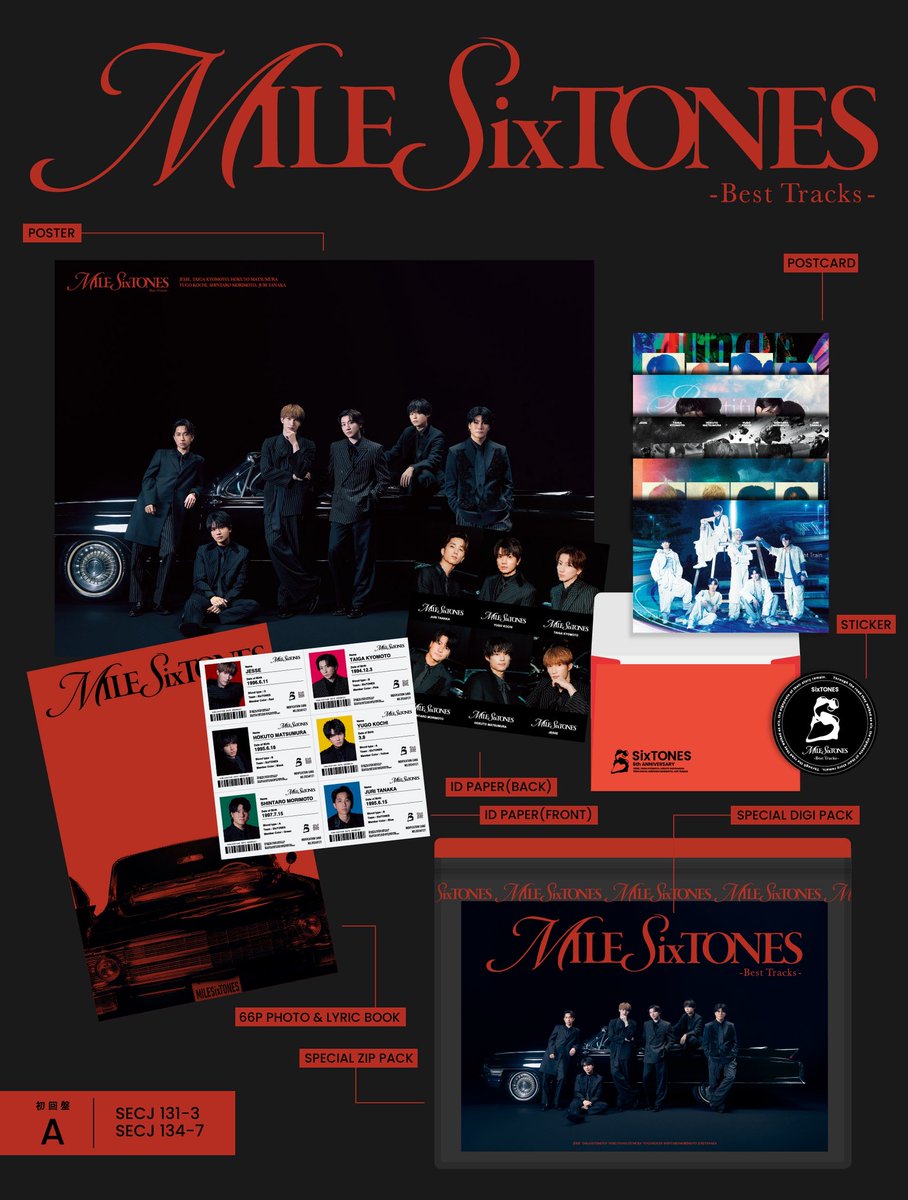 Best Album 「MILESixTONES -Best Tracks-」 2026.1.21 Release