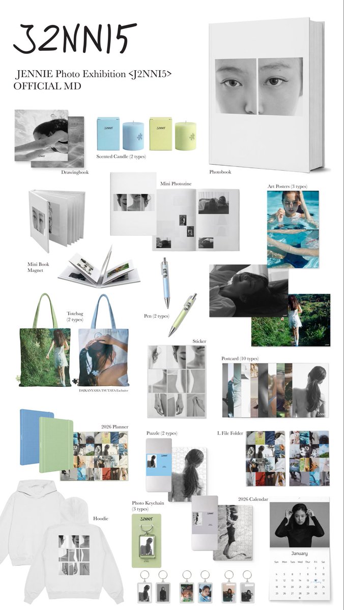 明日よりスタートするPOPUPのMDリストのお知らせ】 JENNIE 写真展