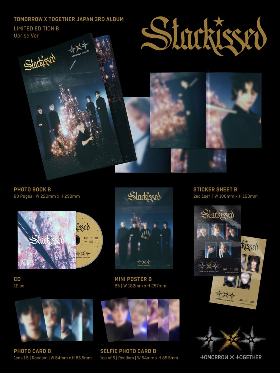 TOMORROW_X_TOGETHER 日本3rdアルバム『Starkissed』 パックショットを