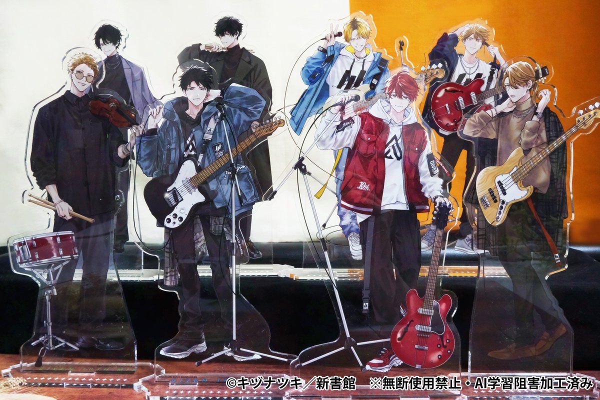 ◤新商品◢ 🎸｢ギヴン 10th mix｣つながるBIGアクリルスタンド／8種