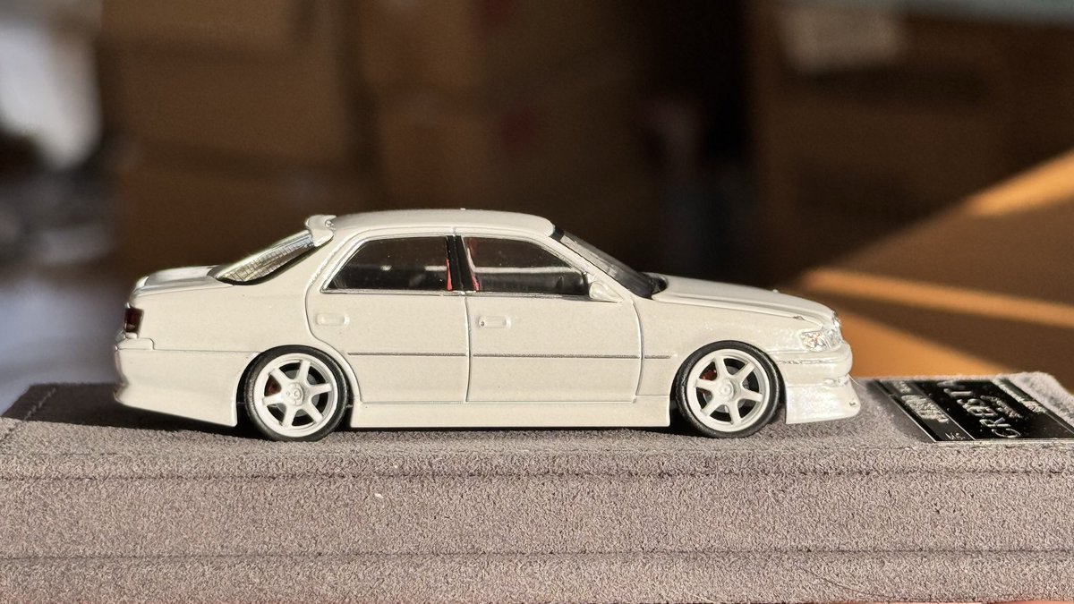 MORTAL MODELの1/64 TOYOTA CRESTA JZX100のミニカーが届きました