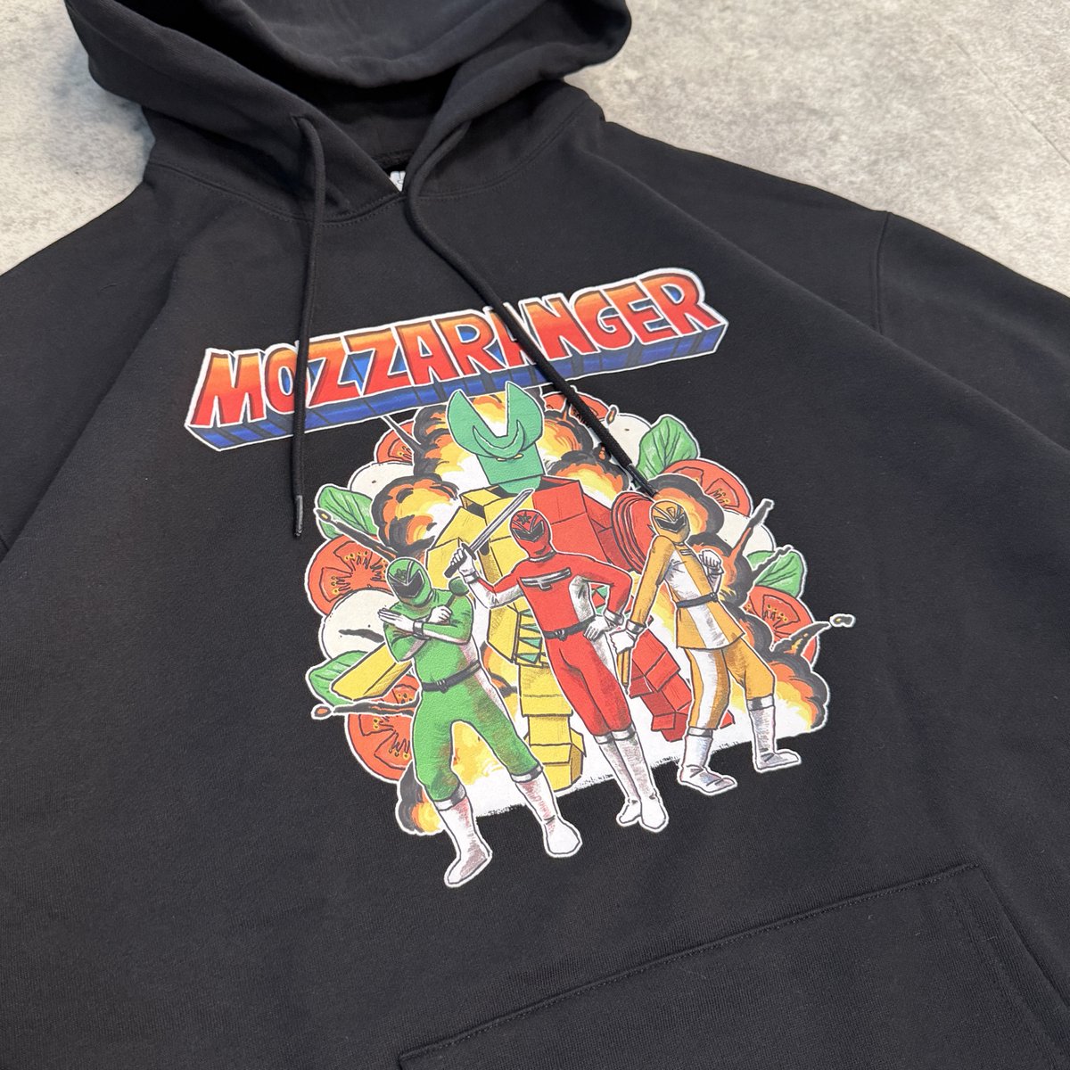 🏯おすすめ商品紹介🏯 ☆乳球戦隊モッツァレンジャーパーカー あの