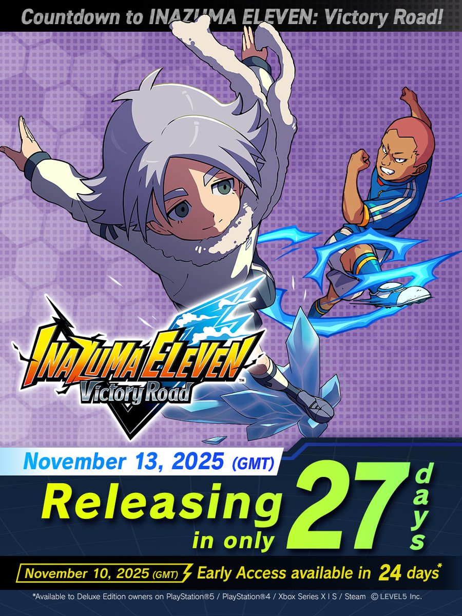 Only 27 days left until release❗️／ Inazuma Eleven: Victory Road