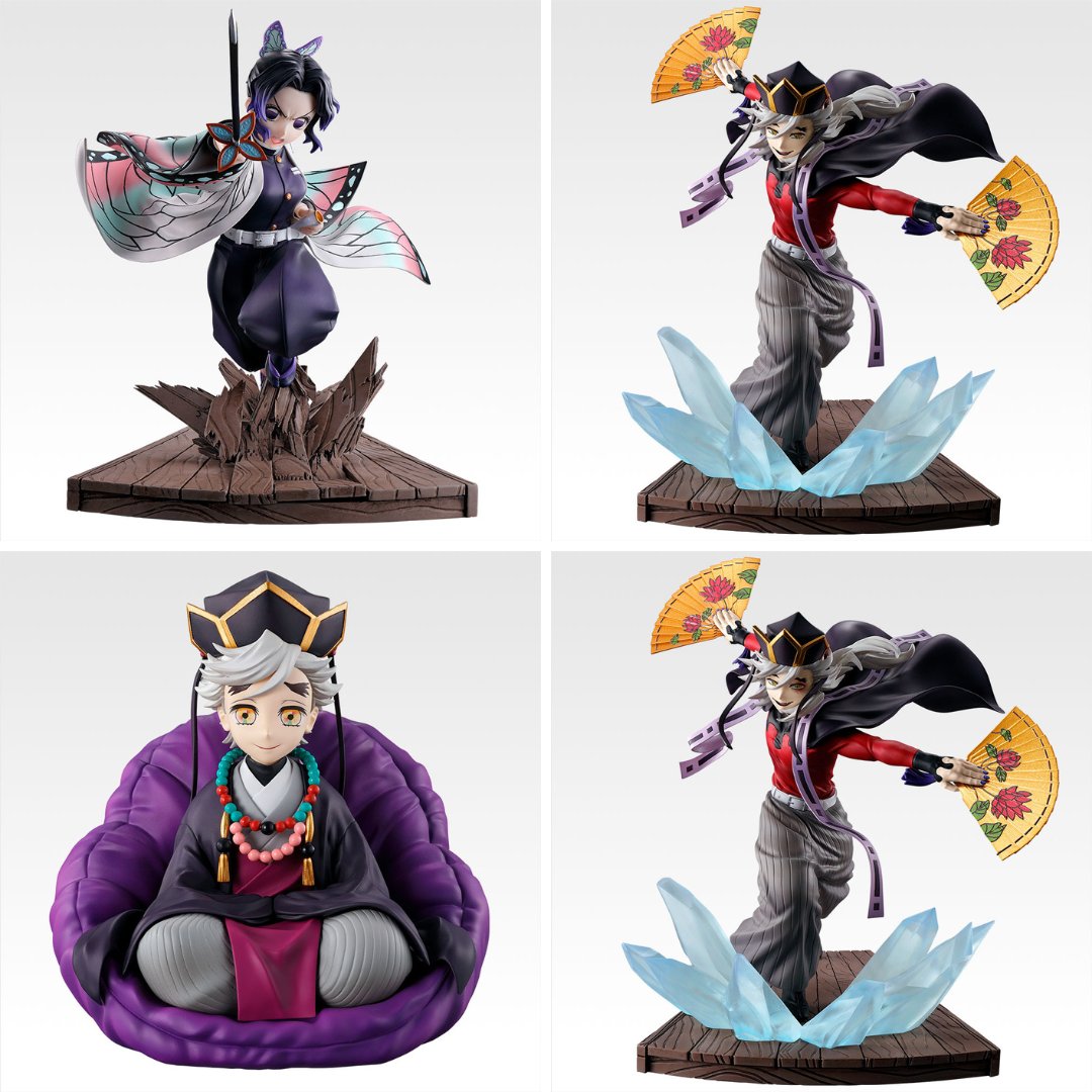 一番くじ 鬼滅の刃 A賞胡蝶しのぶ B賞童磨 フィギュア2個セット 鬼滅の