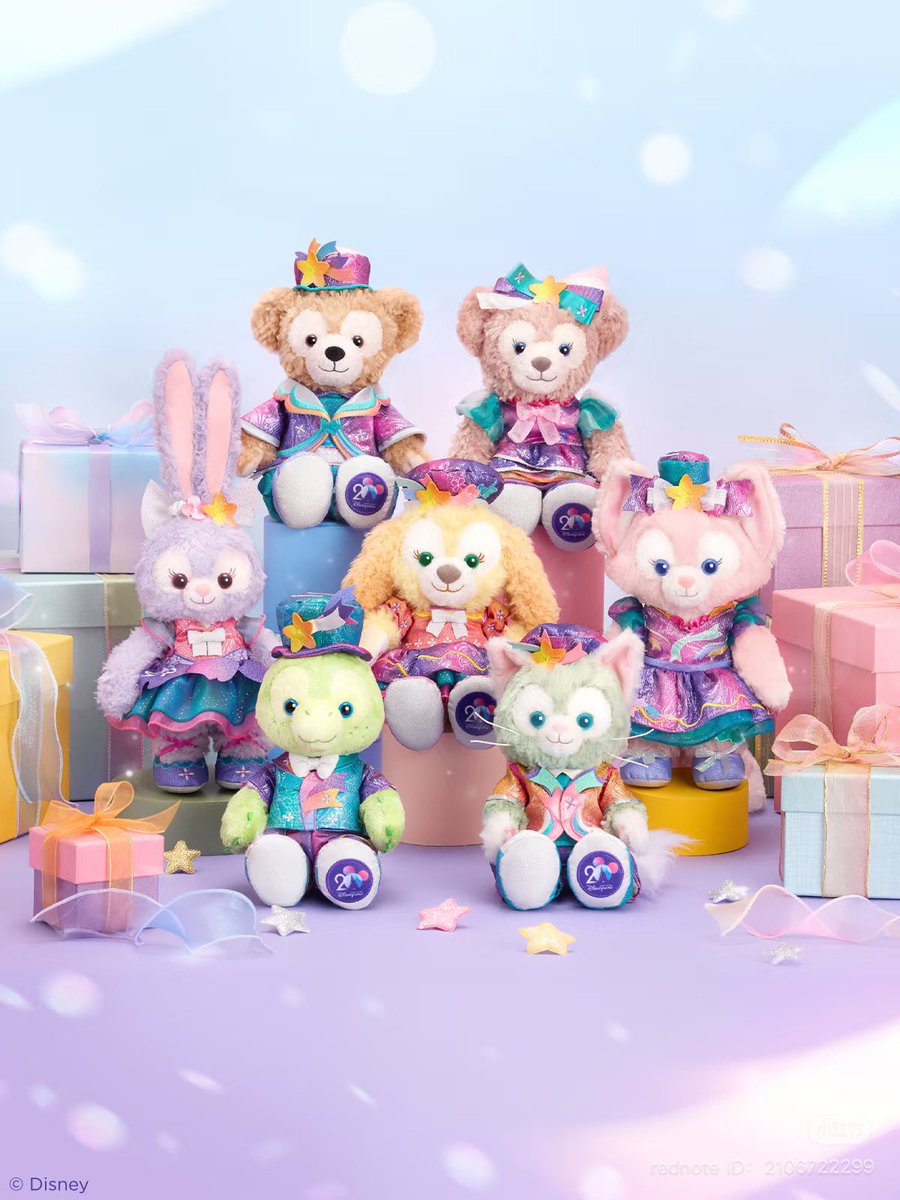 香港ディズニー ダッフィー＆フレンズ20周年グッズ （ぬいぐるみ