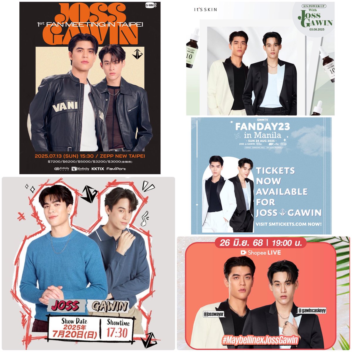 ✨ JOSSGAWIN UPCOMING EVENT's SCHEDULE ✨ Mark your calendars