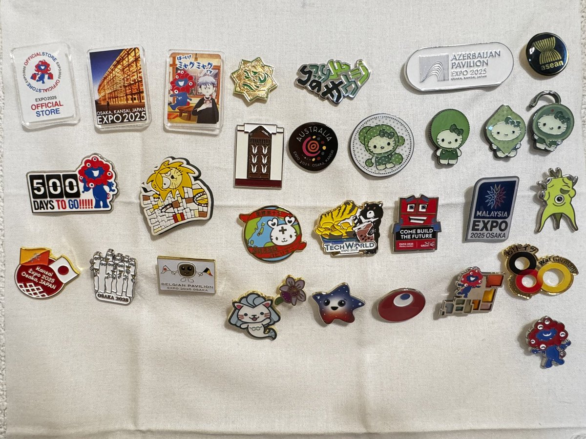 万博のピントレードの話を聞いてピンバッジ買い始めたんだけど、そんな