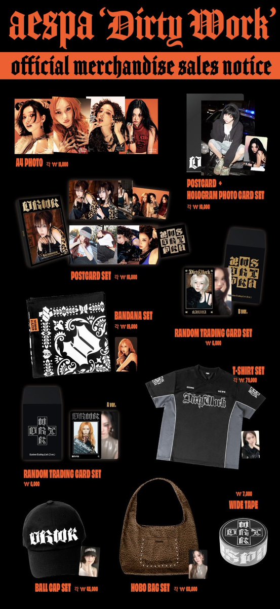 🆕 merch: dirty work - a4 photo - postcard + holo 🃏 - postcard