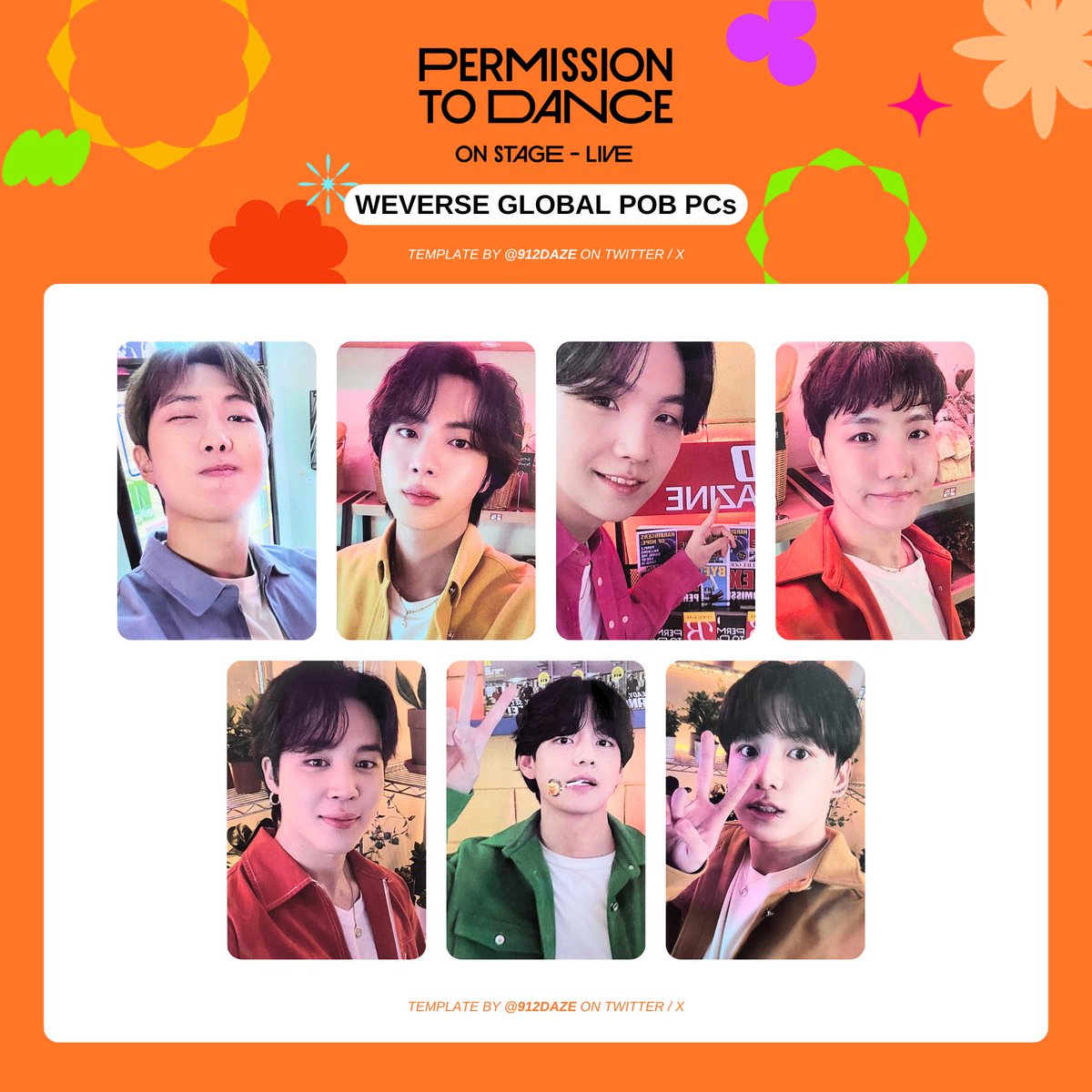 BTS PERMISSION TO DANCE ON STAGE PTD PC PHOTOCARD WISHLIST WL