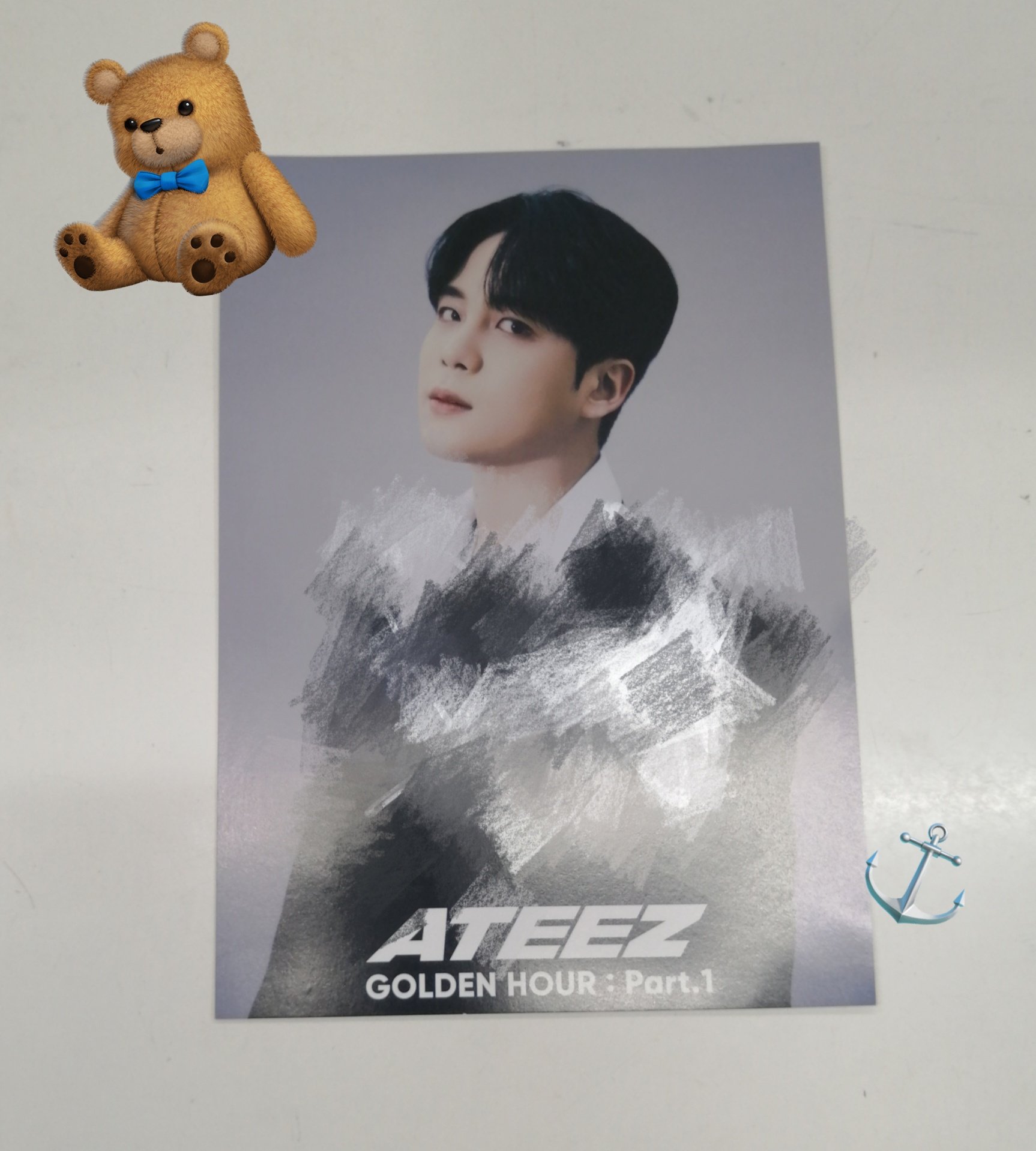 ATEEZ ユノ サイン入りポラロイド チェキ