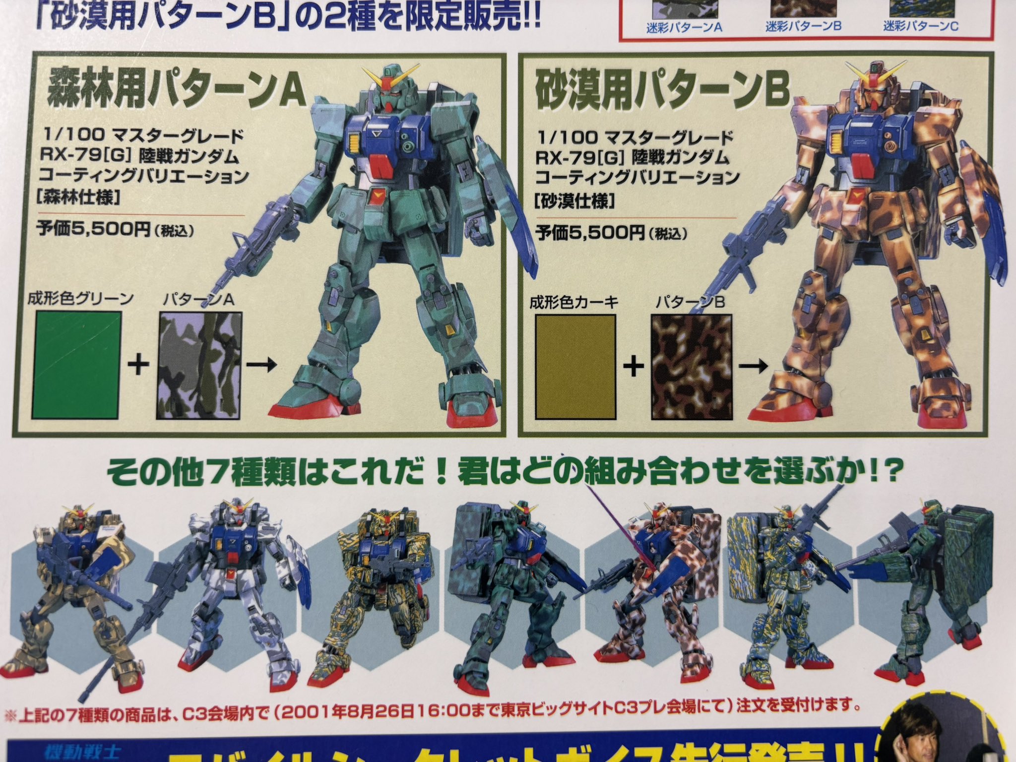 未組立 C3 PRE限定 MG RX-79(G) 陸戦型ガンダム 森林用A ガンプラ