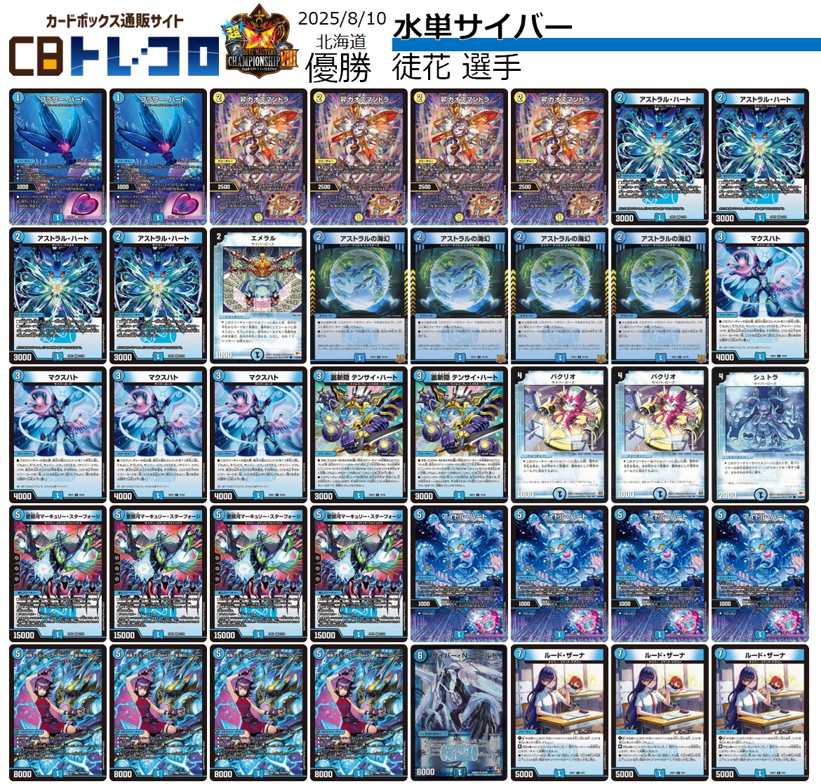 超CS Ⅷ in 北海道】 優勝した「徒花」選手が使用した 【水単サイバー