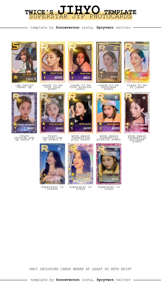 twice superstar jyp ssjyp photocard templates updated with the