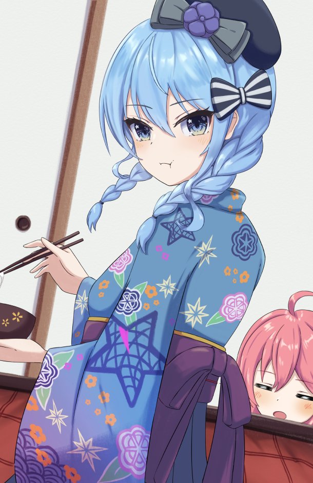 星街すいせい ,さくらみこ 「お正月すいちゃん #ほしまちぎゃらりー