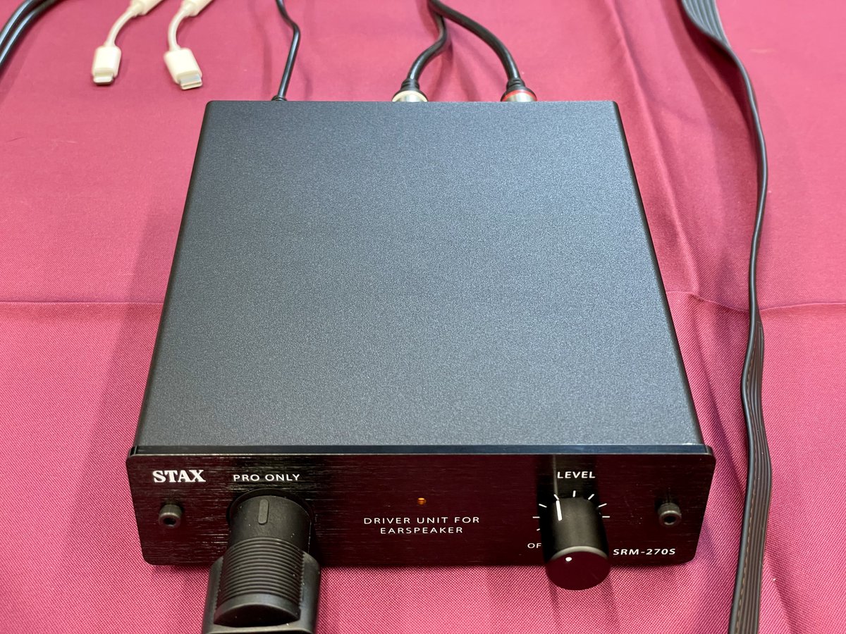 STAXでSRS-X1000(SR-X1とSRM-270S)(仮称)を聴く。イヤースピーカーは