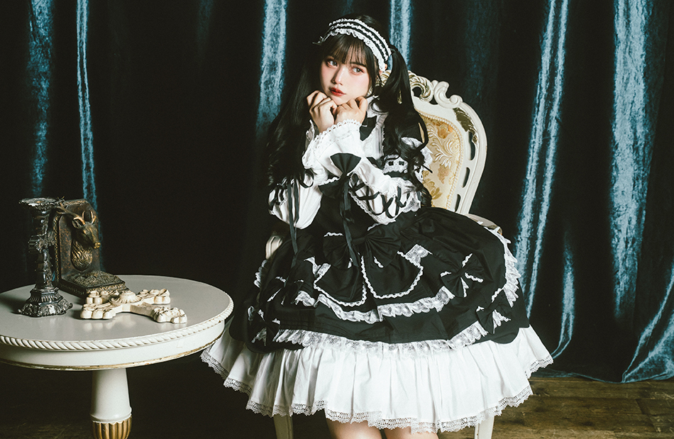☆ANDROMEO アンドロミオ ロリィタ ワンピース 黒ロリ ゴスロリ 全黒