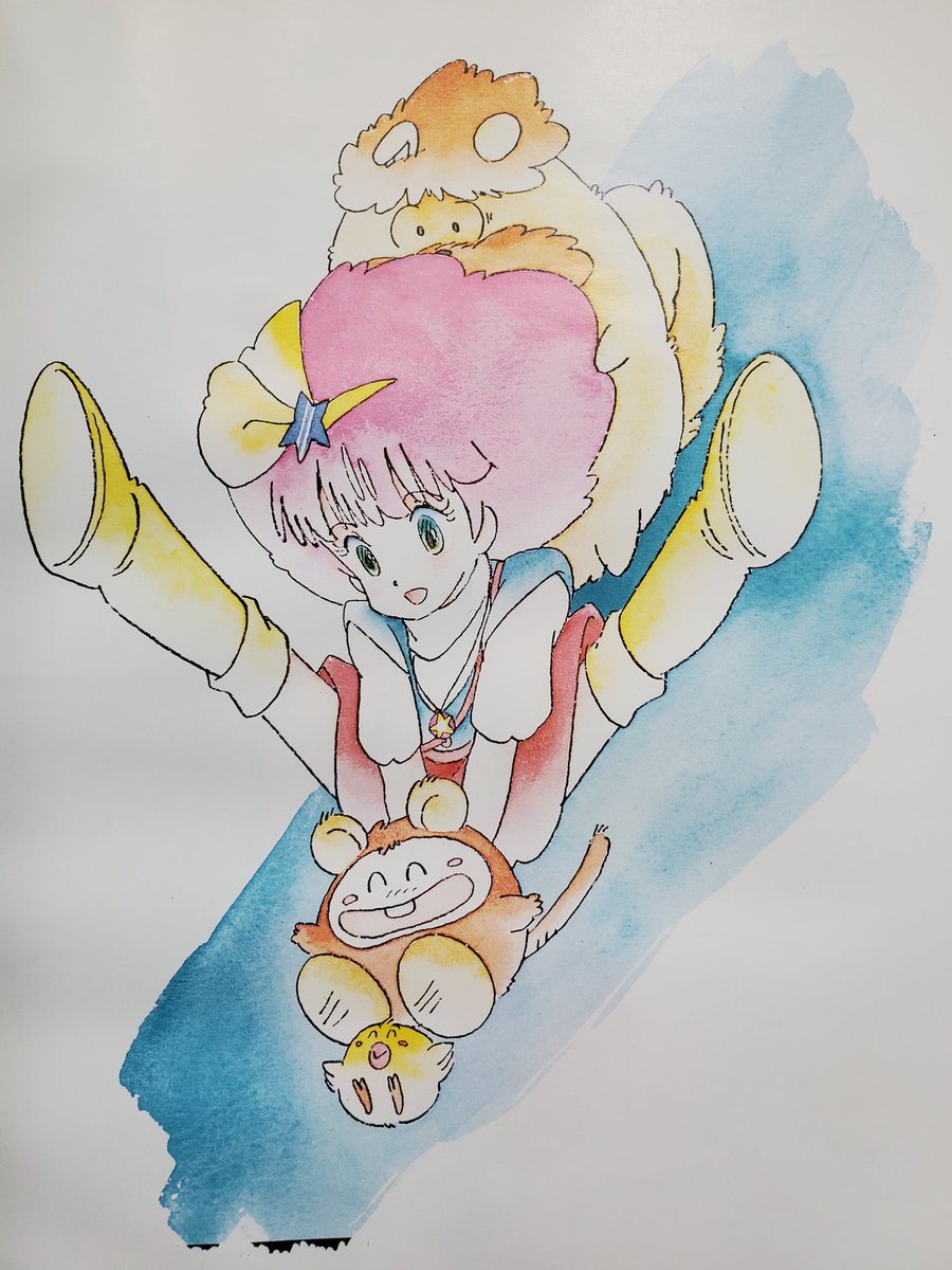 過去アニメ雑誌等掲載イラストより #魔法のプリンセスミンキーモモ