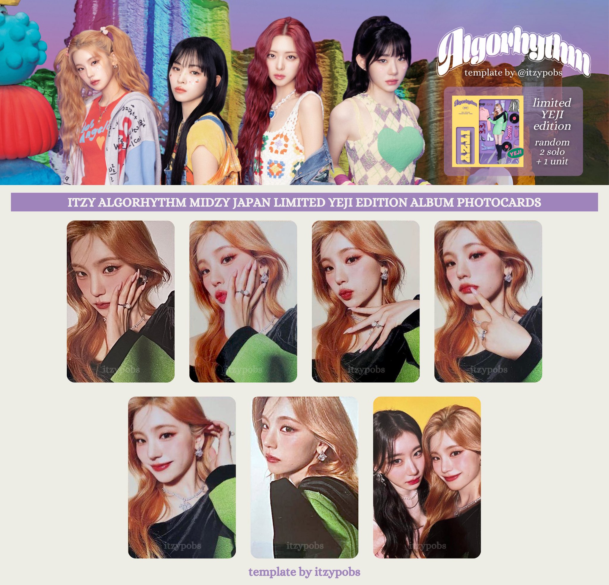 ITZY ユナ チェキ Algorhythm MIDZY JAPAN ITZY「Algorhythm（MIDZY