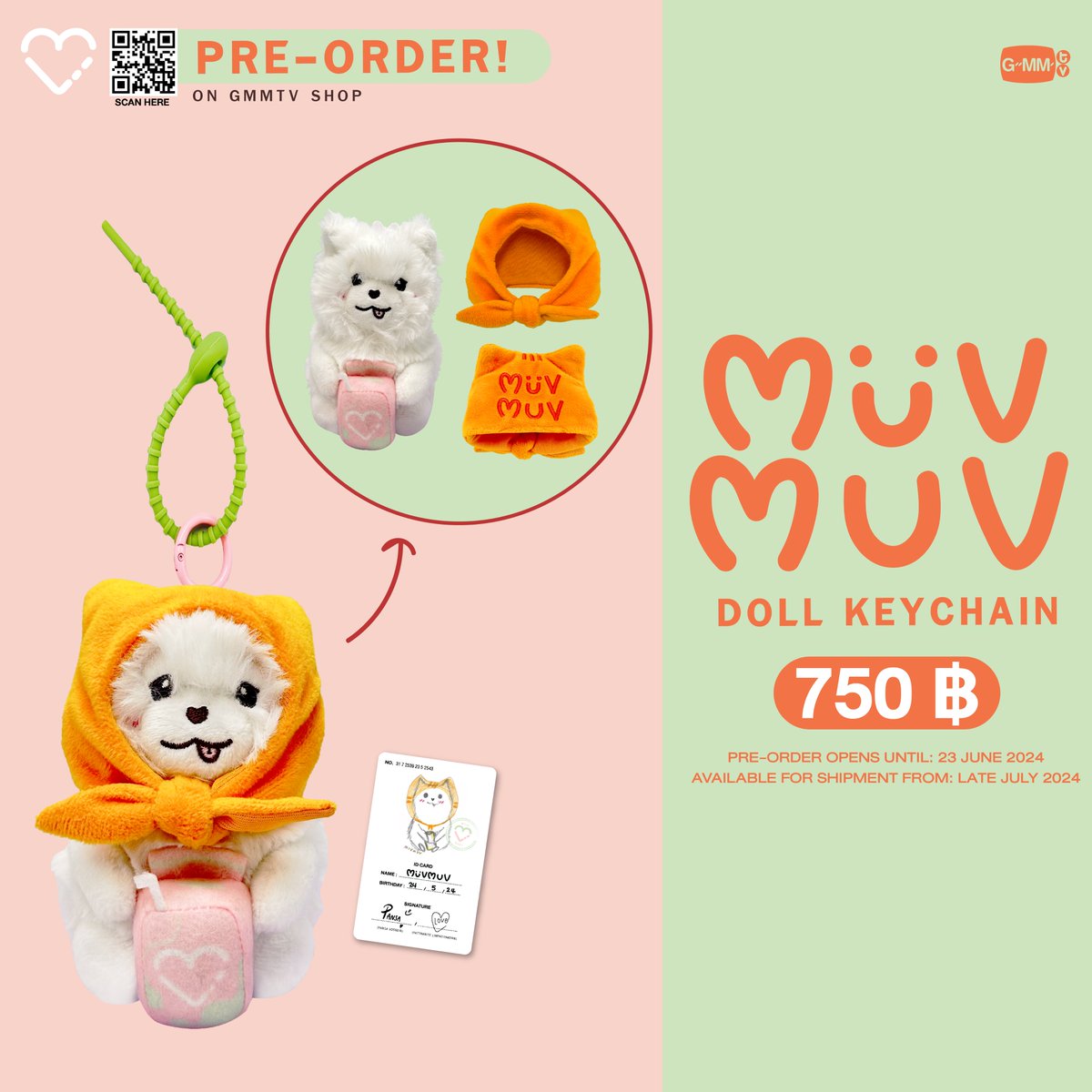 MUVMUV DOLL KEYCHAIN is adorable and ready to be cuddled. Take
