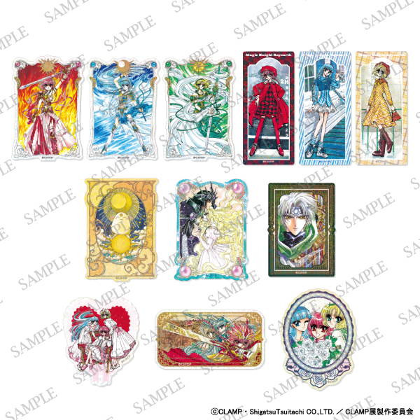 ◤CLAMP展 商品情報◢ □トレーディングきらきらクリアステッカー 魔法