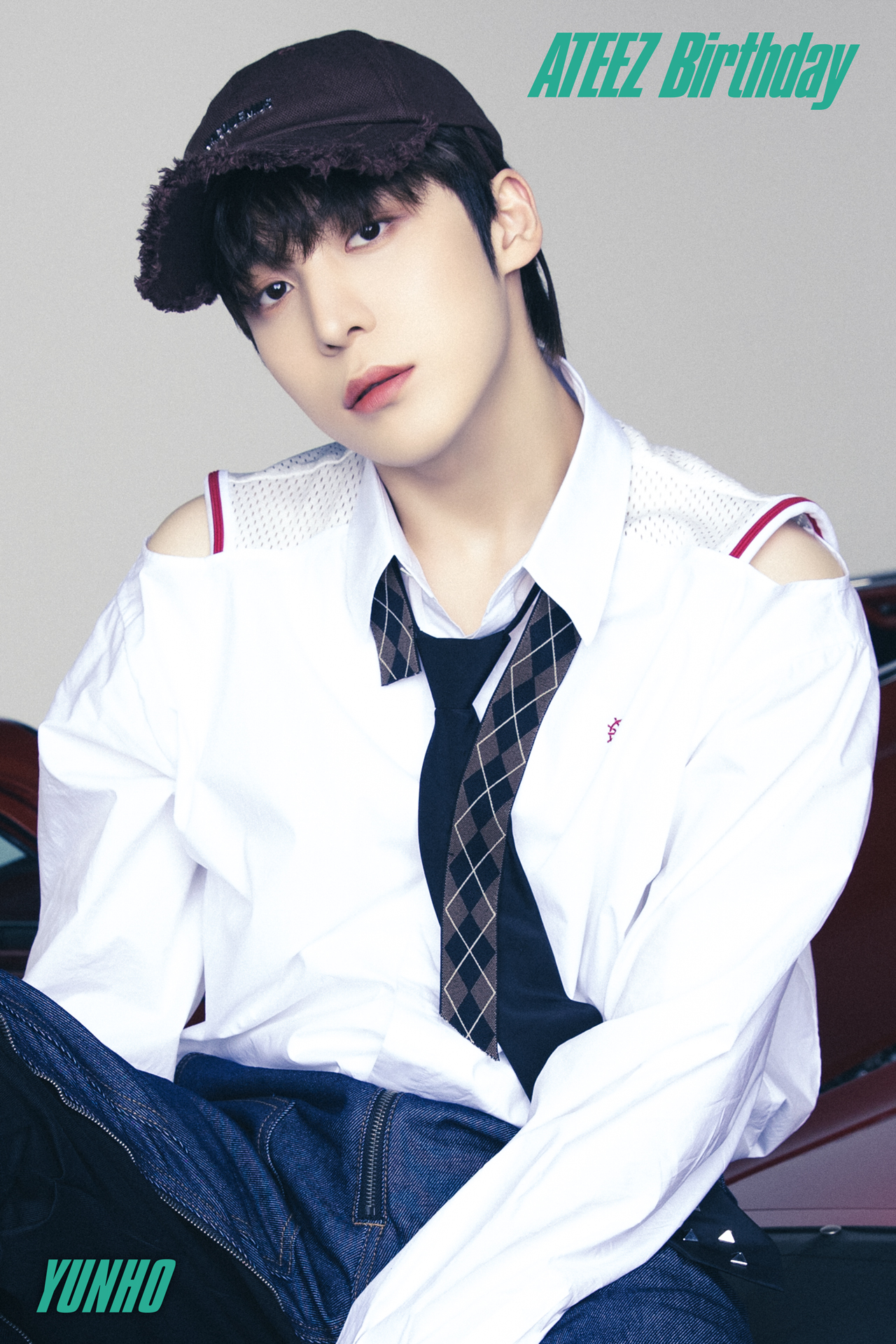 ATEEZ 直筆サイン入りうちわ ユノ YUNHO サイン 【公式通販】