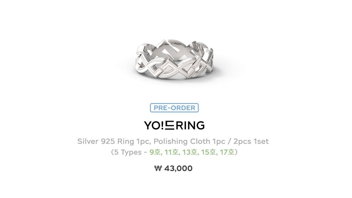 YO!드RING' ring will be sold in commemoration of NCT DREAM 8th