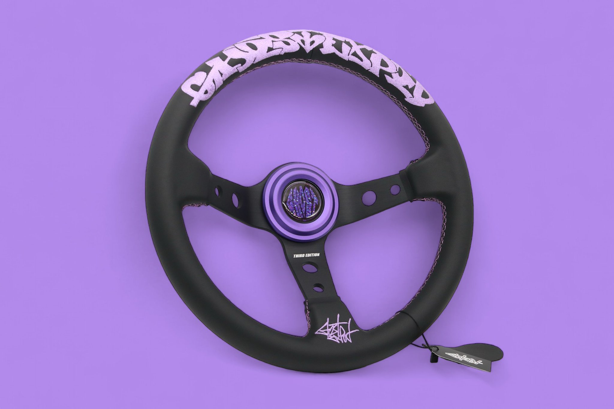 ゴーストエキスポッド GHOSTEXPOD ステアリング パープル ホーン付き