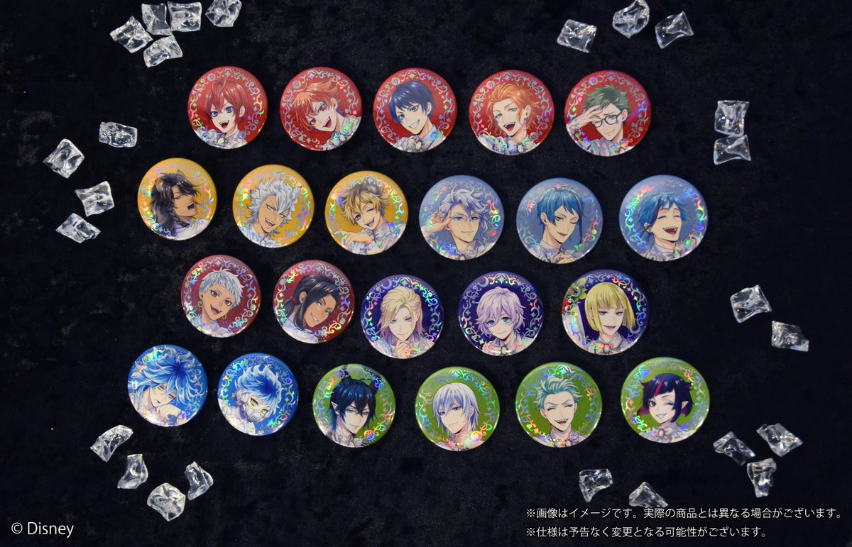 ツイステ プラチナジャケット 缶バッジ アズール 9個 ディズニー