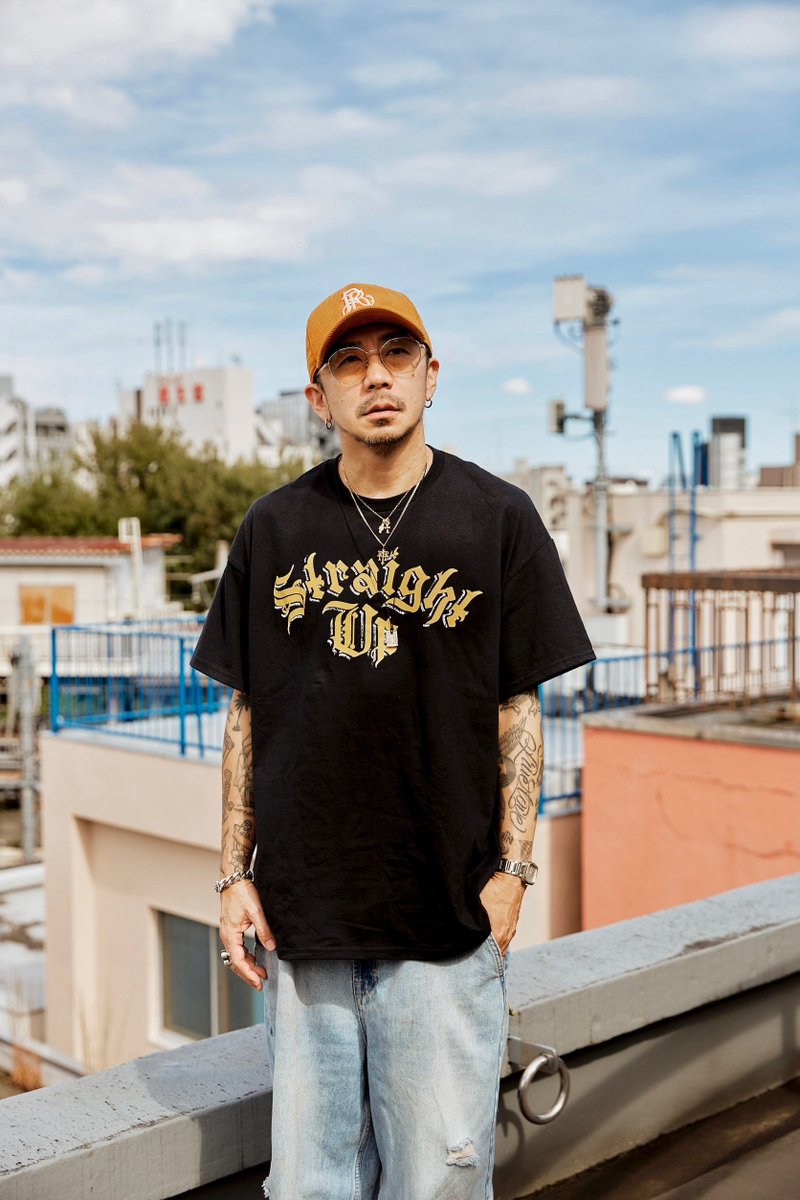 Straight Up Tour Tee 青 M Straight Up Tour Tee 青 M - メルカリ