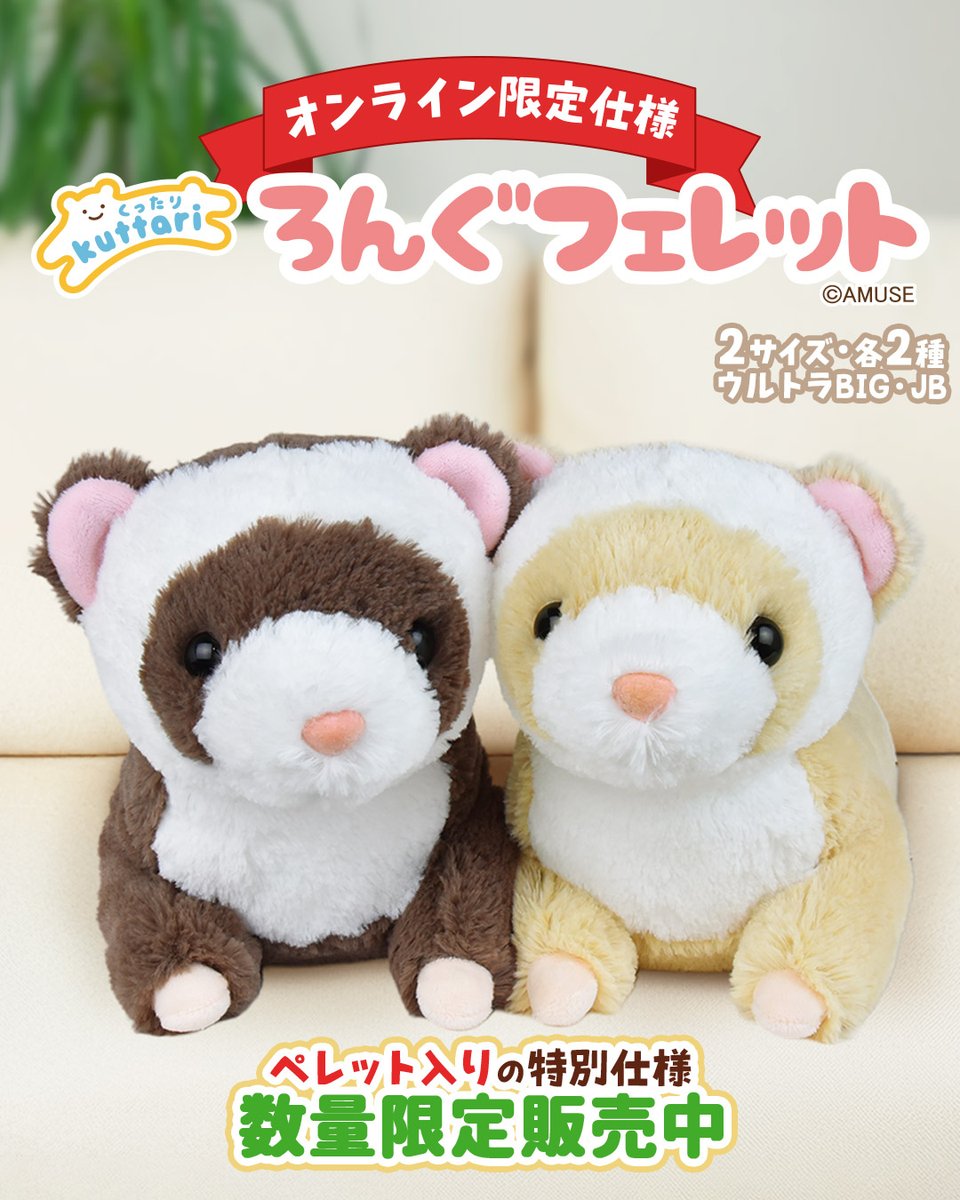 くったりろんぐフェレット 数量限定で販売開始🎉 ＼ 👇購入はコチラ