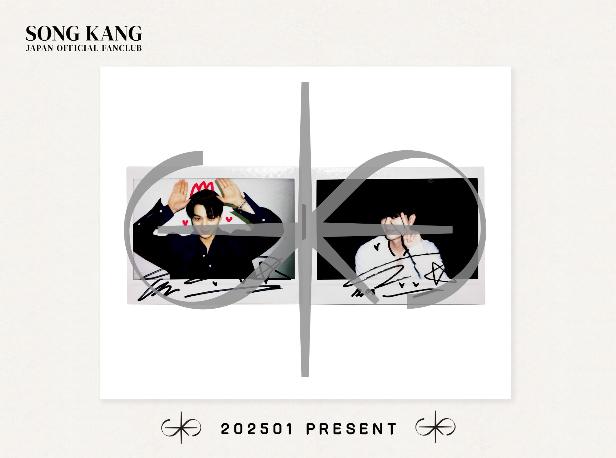 ATEEZ ユノ サイン入りポラロイド チェキ ATEEZ サイン入りポラ ユノ