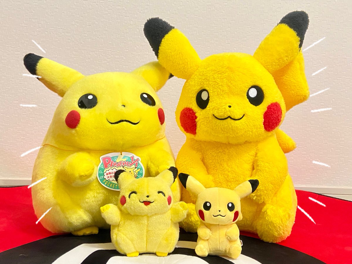 本日発売！ポケセンのクラシックボアぬいぐるみ⚡️ 初期ピカやfitと