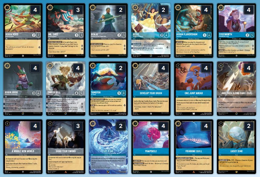 3弾:LORCANAデッキレシピ】 サファイア＆スティール 160人規模の大会で