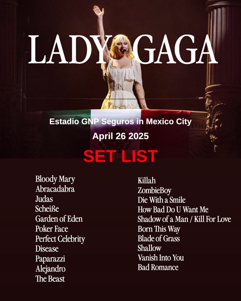 レディー・ガガ が、メキシコシティのエスタディオ・GNPセグロスで、2